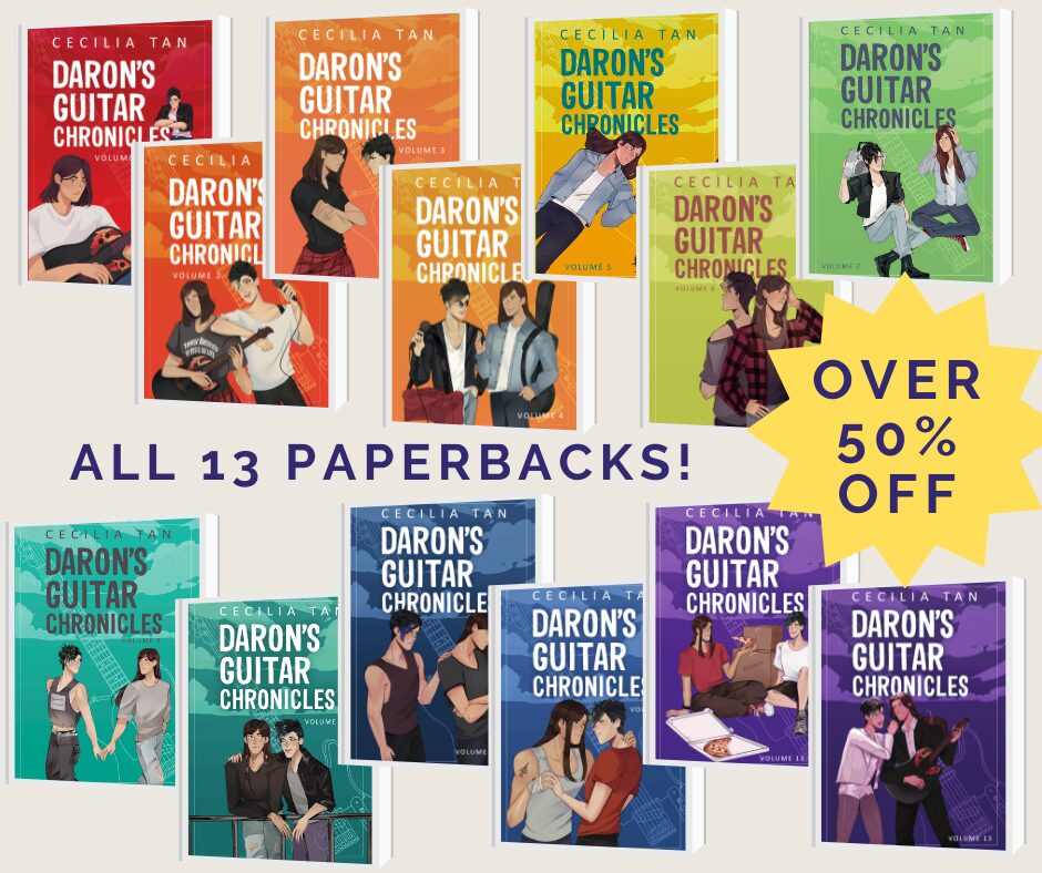 Collage of 13 rainbow colored book covers