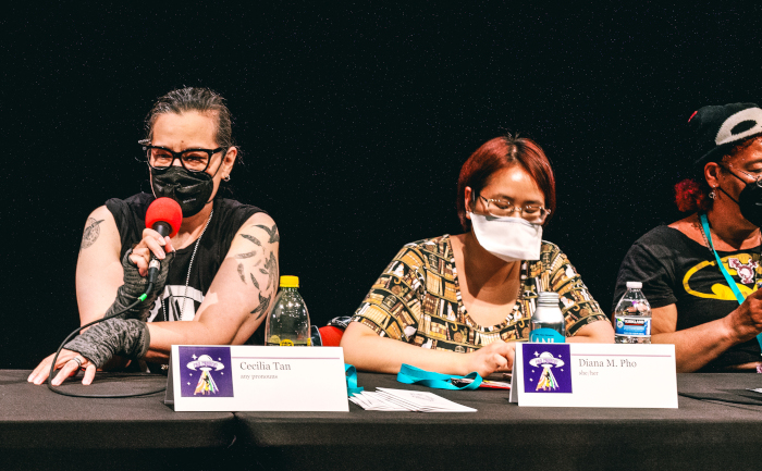 Cecilia Tan, Diana Pho and Sumiko Saulson